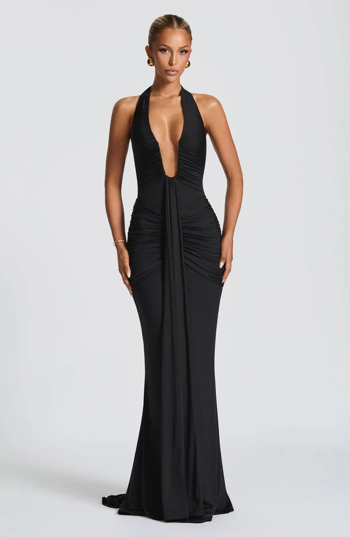 ROSETTA MAXI DRESS - BLACK
