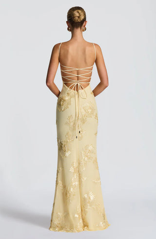 NEFERTITI MAXI DRESS - YELLOW