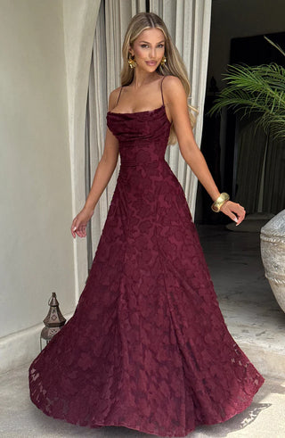 FRANCIS MAXI DRESS - WINE