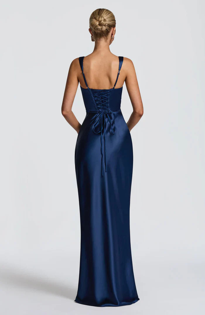 CALANTHE MAXI DRESS - NAVY