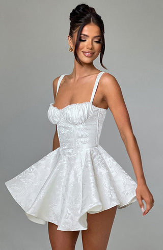 EMELIE MINI DRESS - WHITE