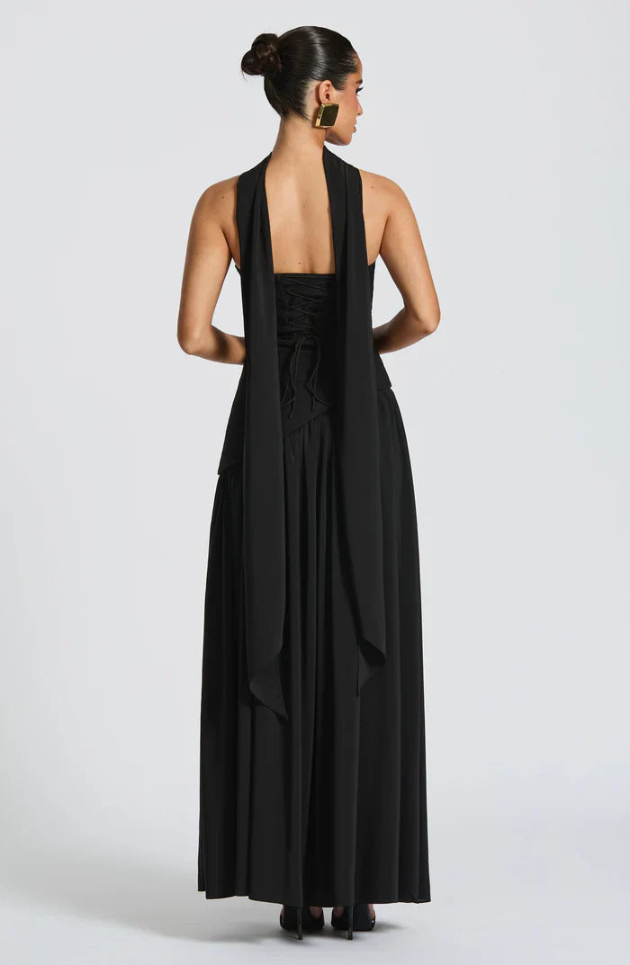 MALIYAH MAXI DRESS  - BLACK