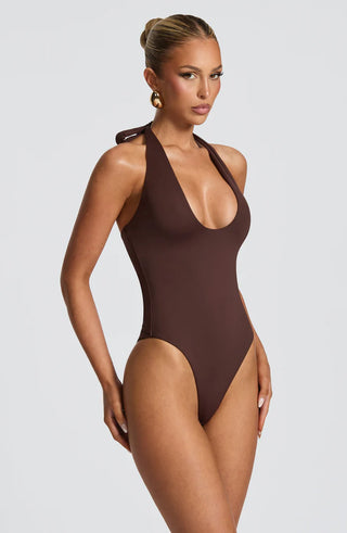 ODELE BODY SUIT - BROWN