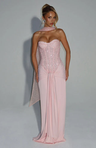 CARINA MAXI DRESS - BLUSH