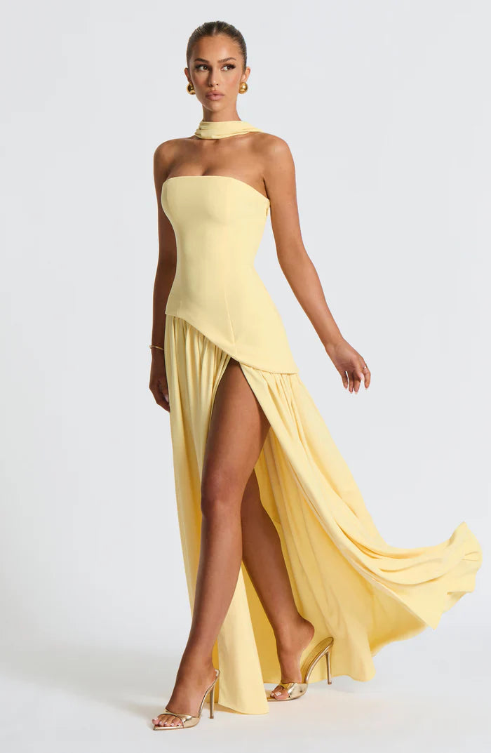 MALIYAH MAXI DRESS  - YELLOW
