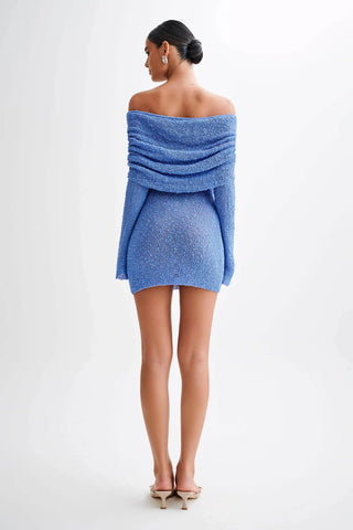 SOLEIL MINI DRESS - BLUE