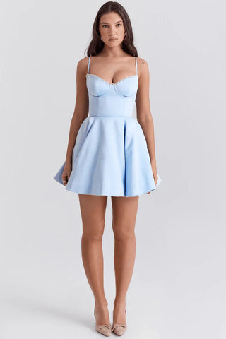 SELENA MINI DRESS - LIGHT BLUE