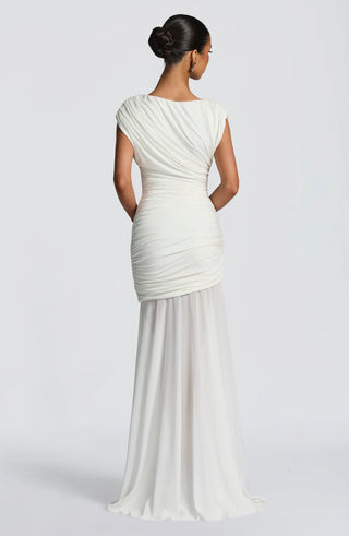 DEMELZA MAXI DRESS - WHITE