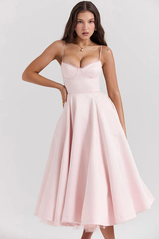 SELENE MIDI DRESS - PINK