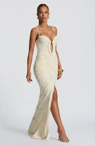 LYSANDRA MAXI DRESS - WHITE
