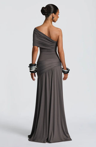 MONICA MAXI DRESS - CHARCOAL