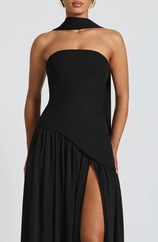 MALIYAH MAXI DRESS  - BLACK