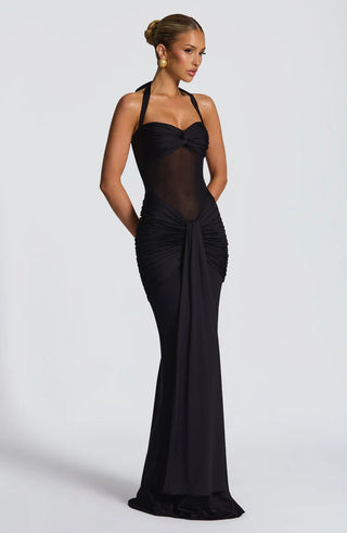 VIXEN MAXI DRESS - BLACK
