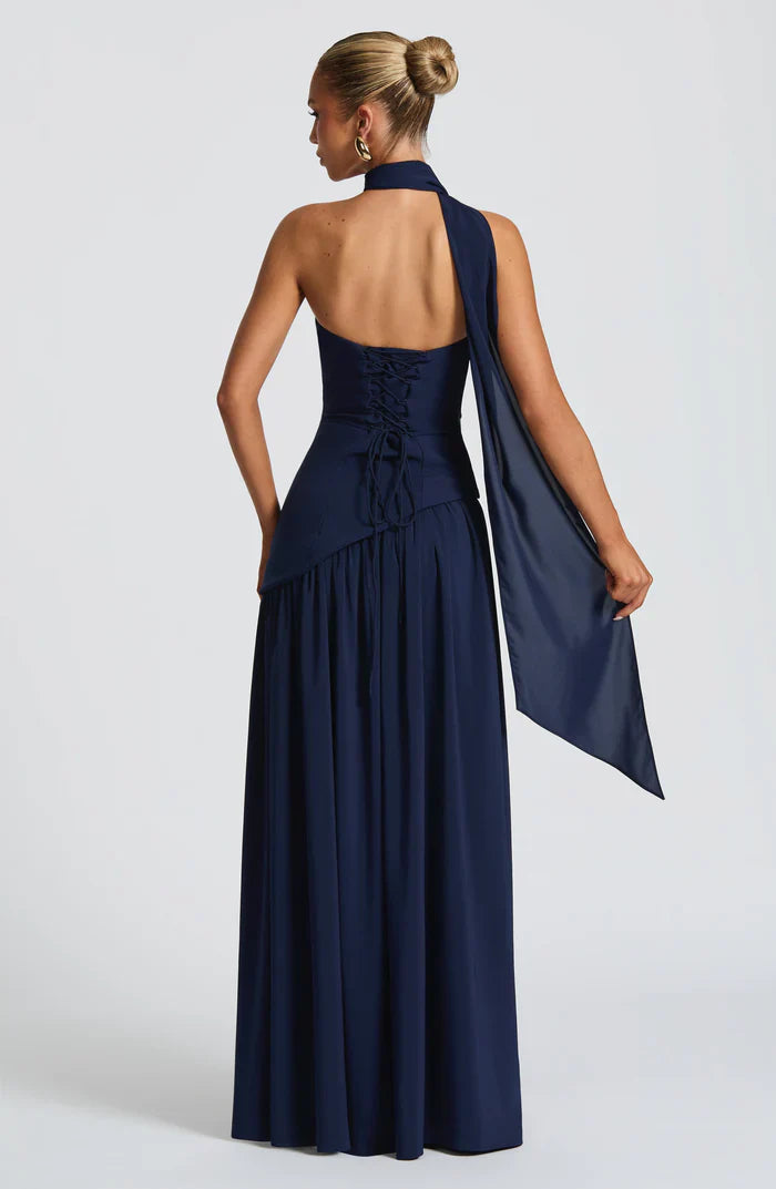 MALIYAH MAXI DRESS  - NAVY