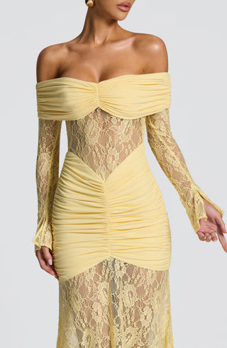 SAULINE MAXI DRESS - YELLOW