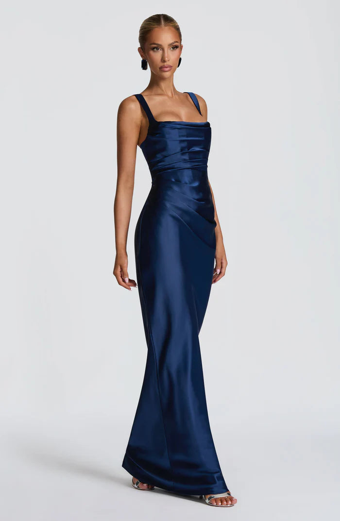 CALANTHE MAXI DRESS - NAVY