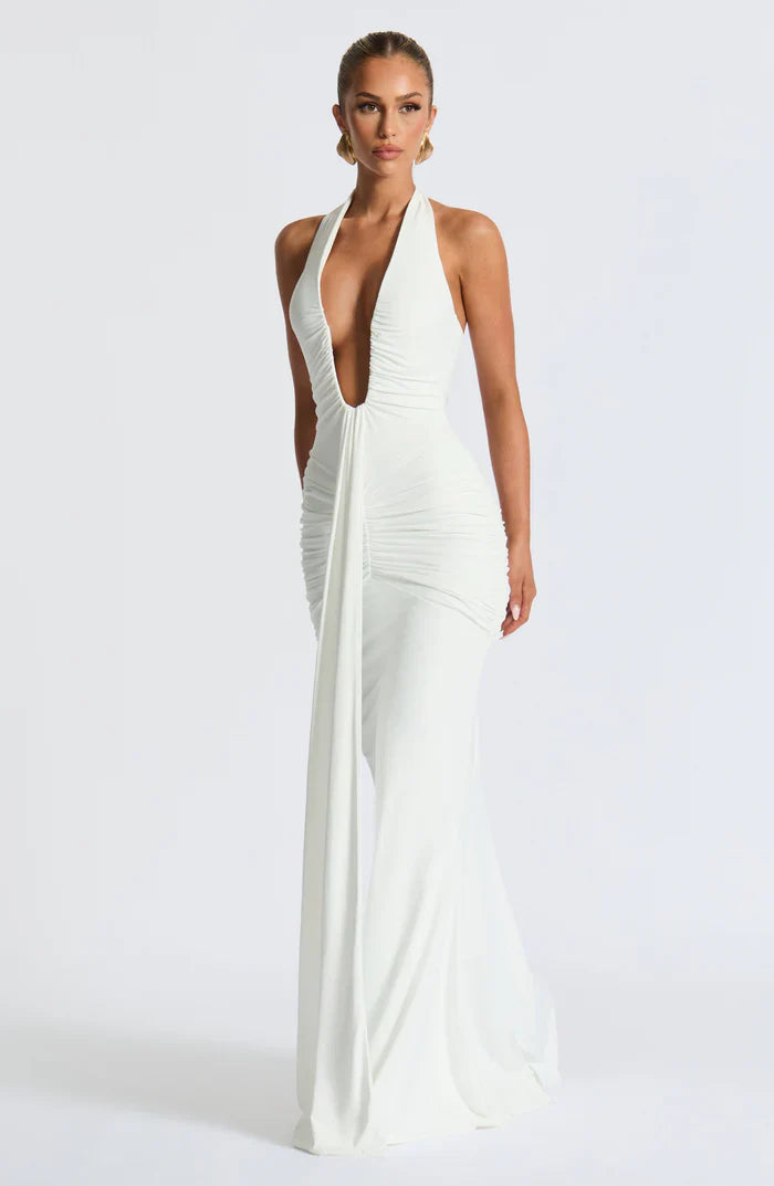 ROSETTA MAXI DRESS - WHITE