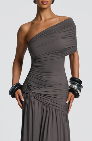 MONICA MAXI DRESS - CHARCOAL