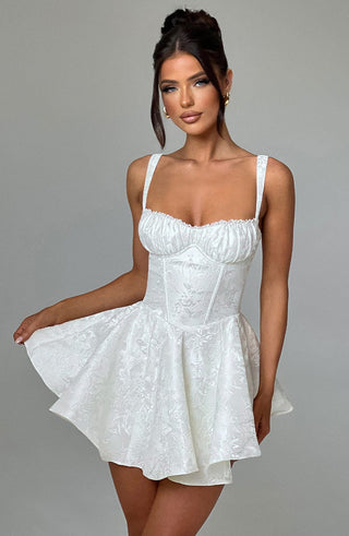 EMELIE MINI DRESS - WHITE