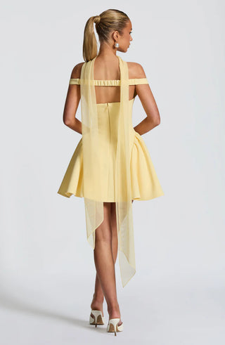 MARLA MINI DRESS - YELLOW