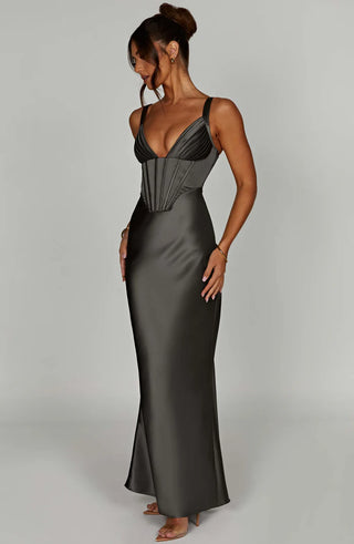 SHAE MAXI DRESS - GREY