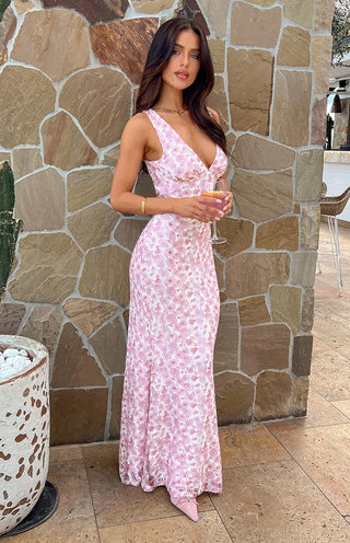 BLOSSOM MAXI DRESS - PINK