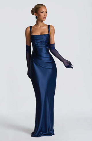 CALANTHE MAXI DRESS - NAVY