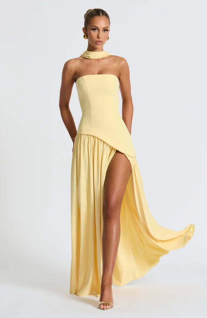 MALIYAH MAXI DRESS  - YELLOW