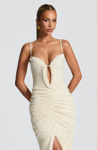 LYSANDRA MAXI DRESS - WHITE