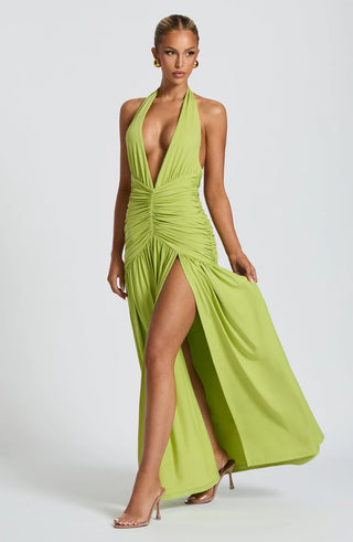 MELANIA MAXI DRESS - LIME