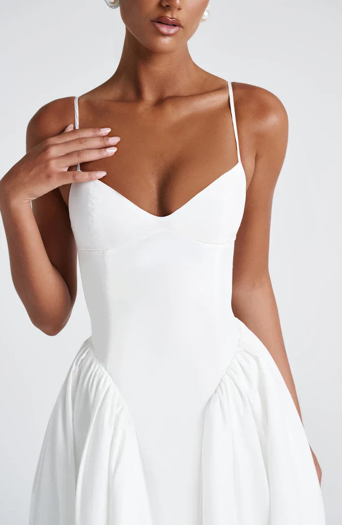 EMERSON MIDI DRESS - WHITE