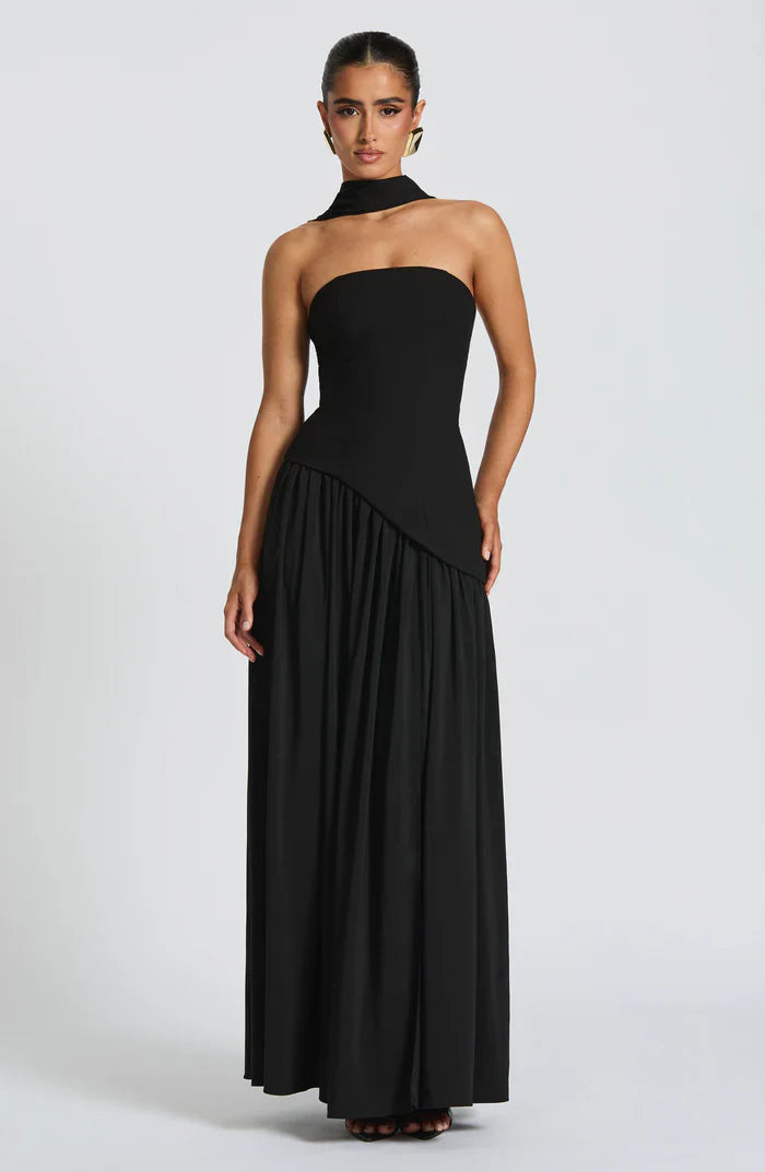 MALIYAH MAXI DRESS  - BLACK