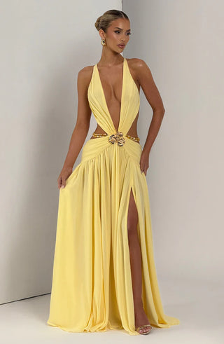 INDIANNA MAXI DRESS - YELLOW