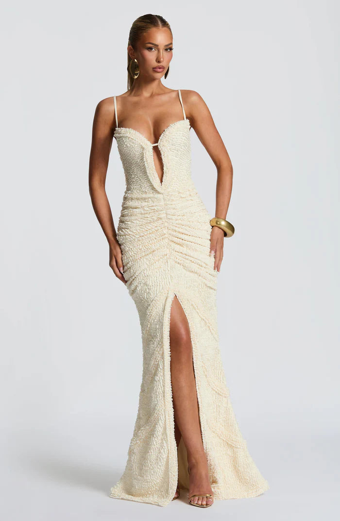 LYSANDRA MAXI DRESS - WHITE