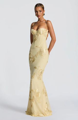 NEFERTITI MAXI DRESS - YELLOW