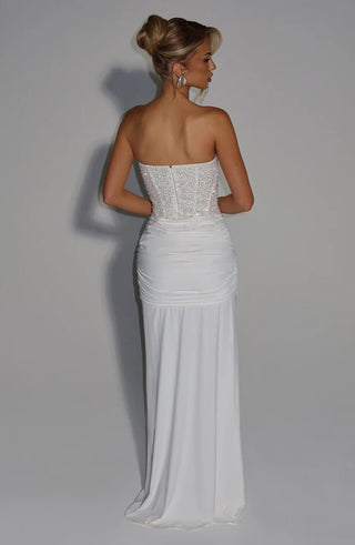CARINA MAXI DRESS - WHITE