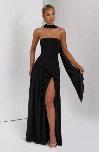 MALIYAH MAXI DRESS  - BLACK