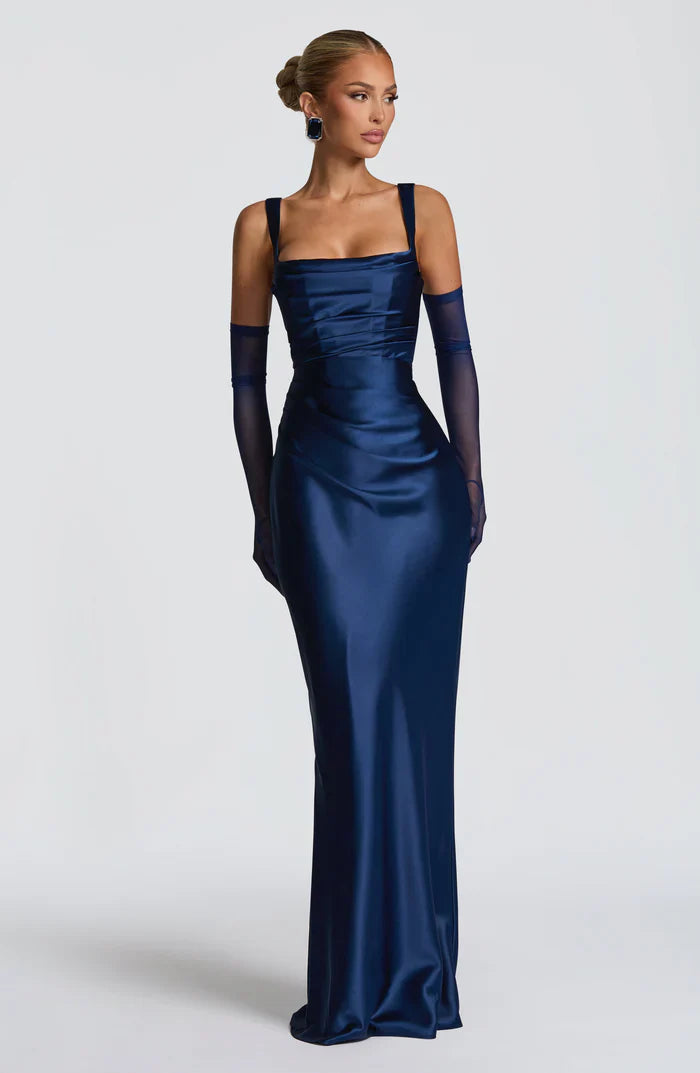 CALANTHE MAXI DRESS - NAVY