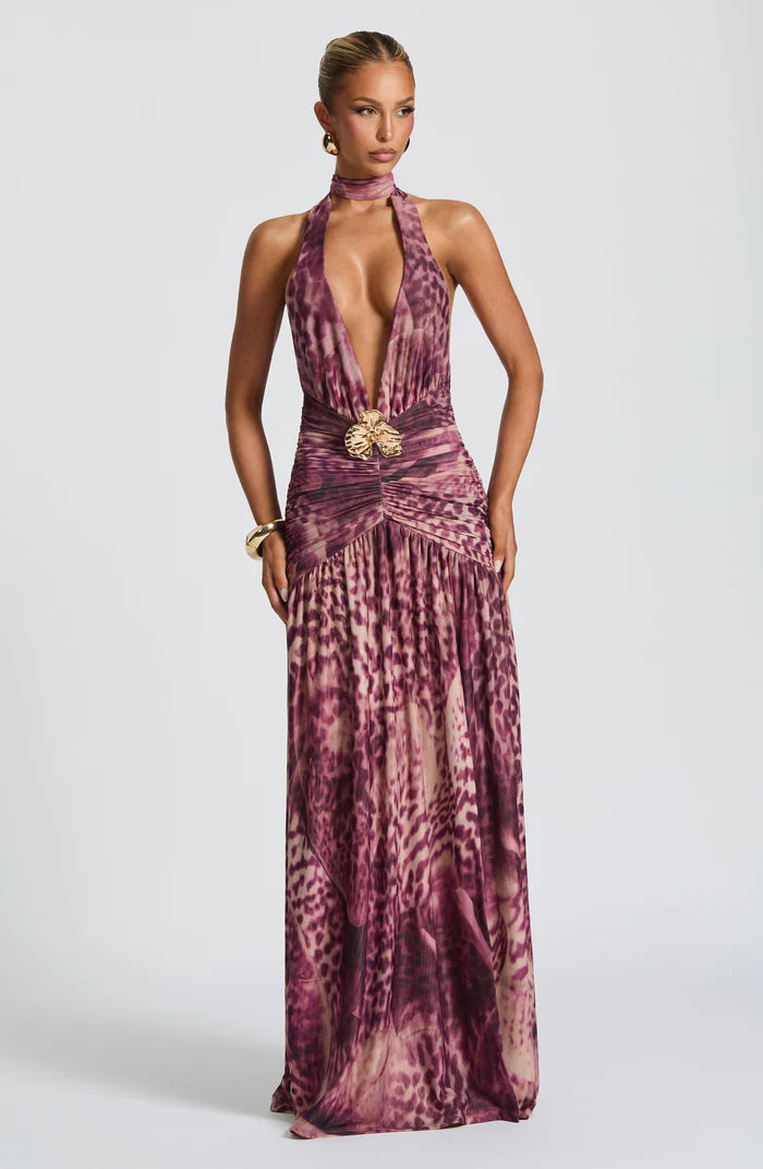 MELANIA MAXI DRESS - PURPLE
