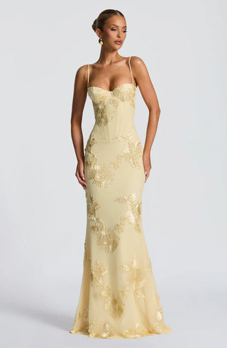 NEFERTITI MAXI DRESS - YELLOW