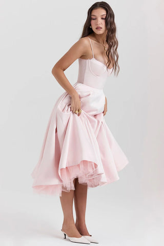 SELENE MIDI DRESS - PINK