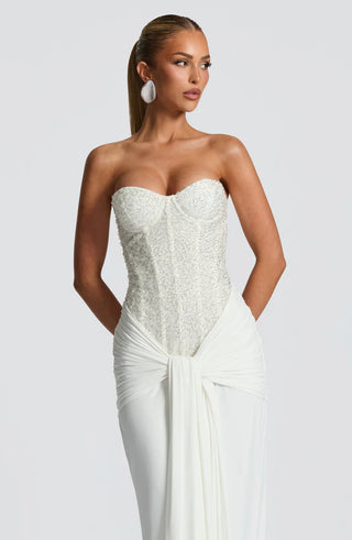 CARINA MAXI DRESS - WHITE