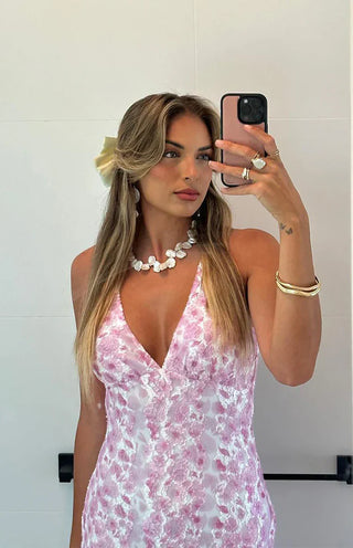 BLOSSOM MAXI DRESS - PINK