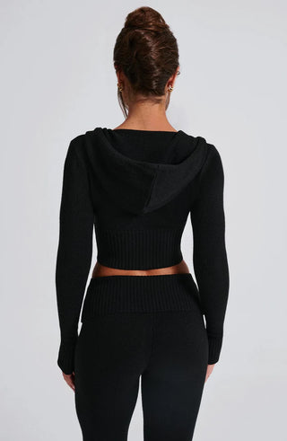 PORTIA KNIT SET - BLACK