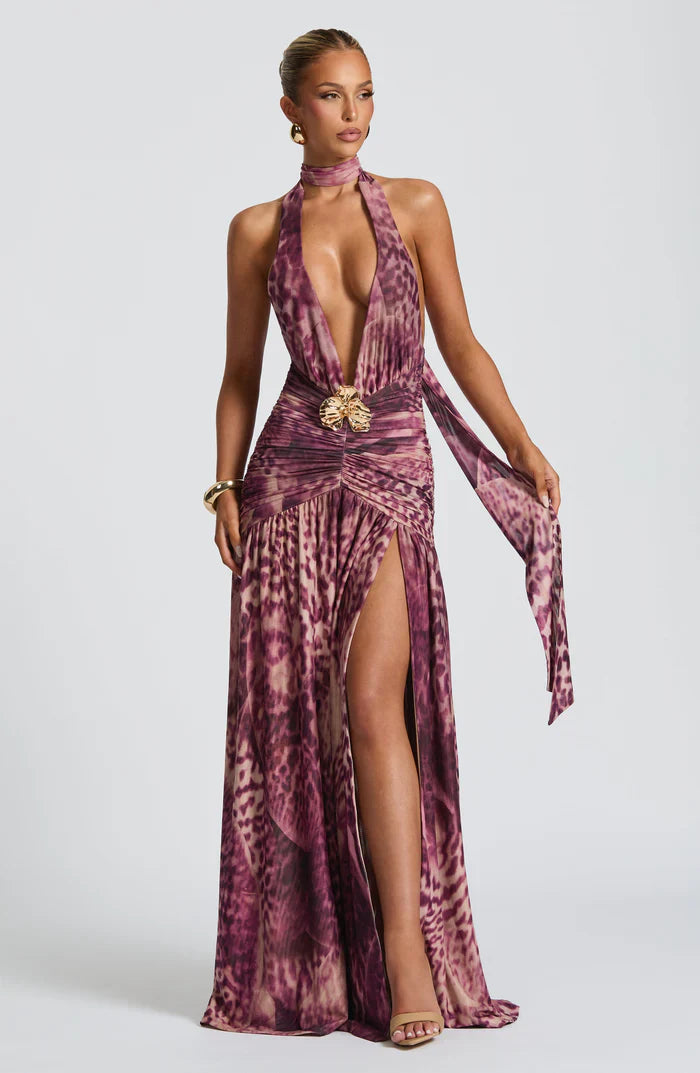 MELANIA MAXI DRESS - PURPLE