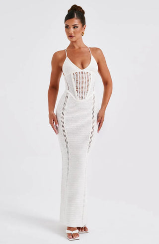 XANTHE MAXI DRESS - WHITE