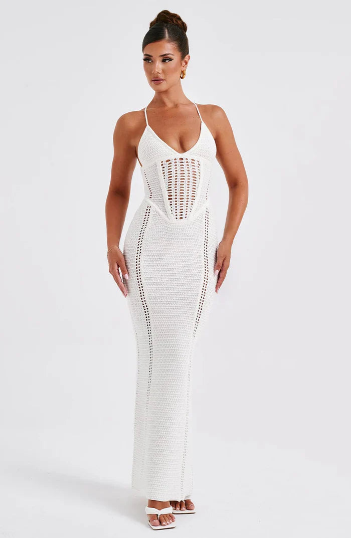 XANTHE MAXI DRESS - WHITE