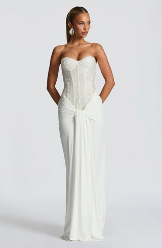 CARINA MAXI DRESS - WHITE