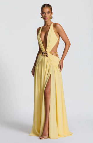 INDIANNA MAXI DRESS - YELLOW