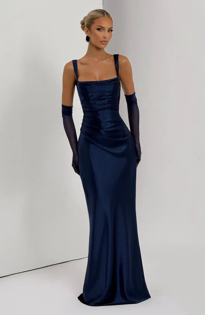 CALANTHE MAXI DRESS - NAVY